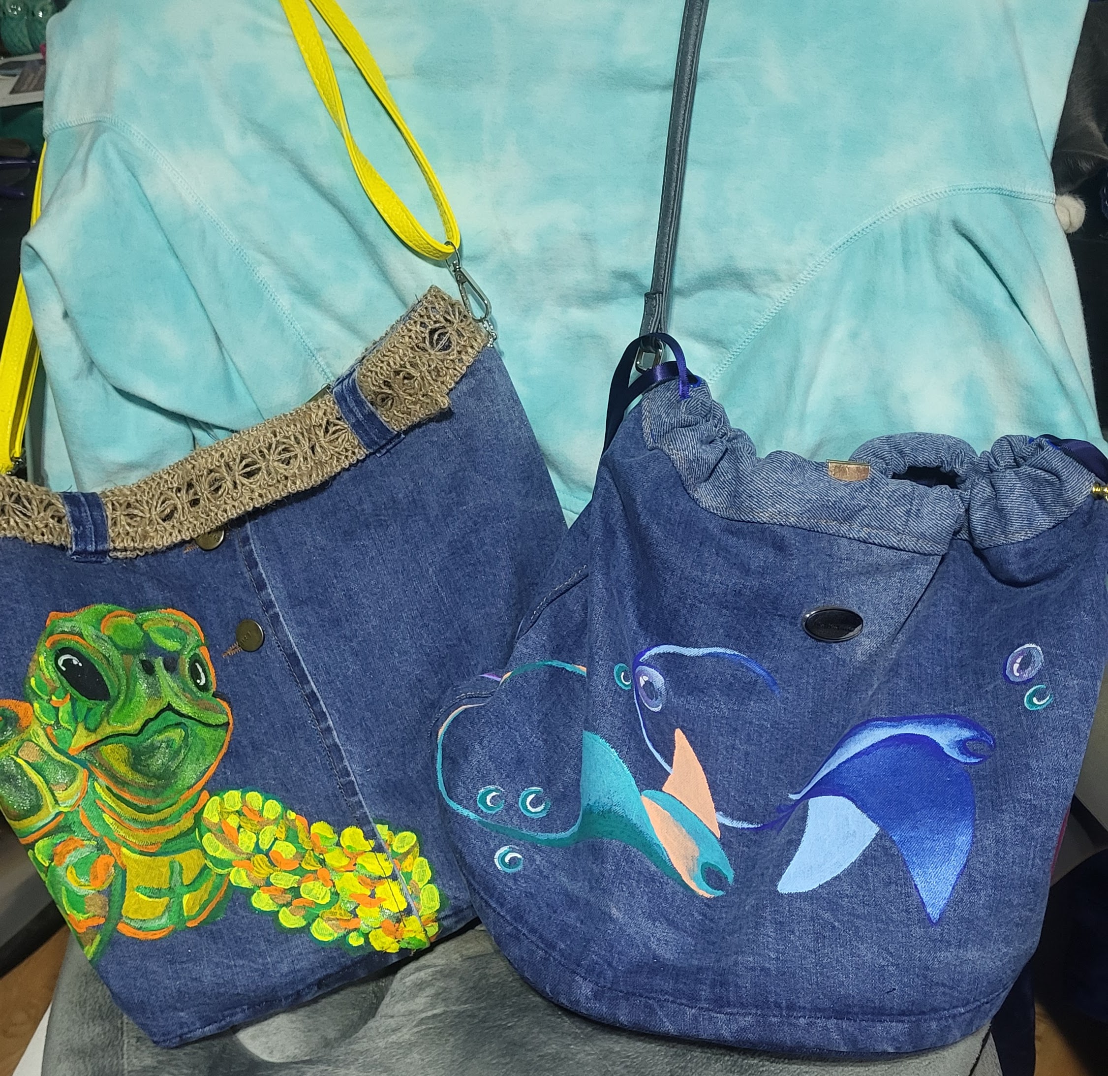 1st two Denim Purses